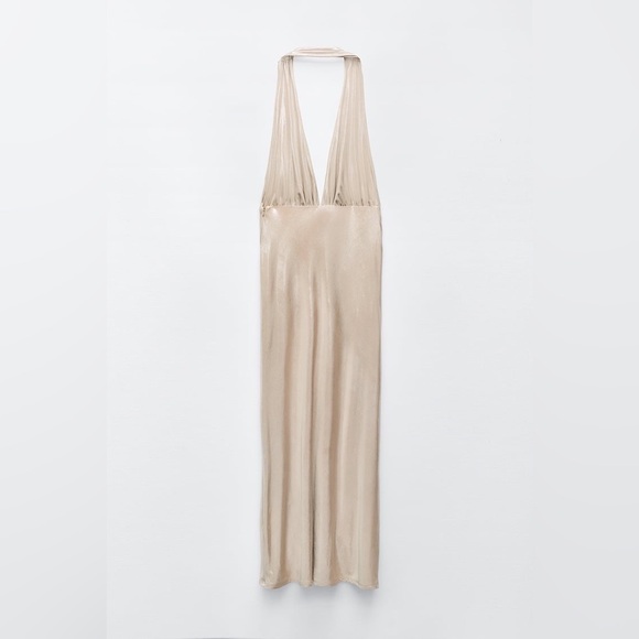 ZARA MIDI DRESS WITH METALLIC THREAD - Picture 5 of 11